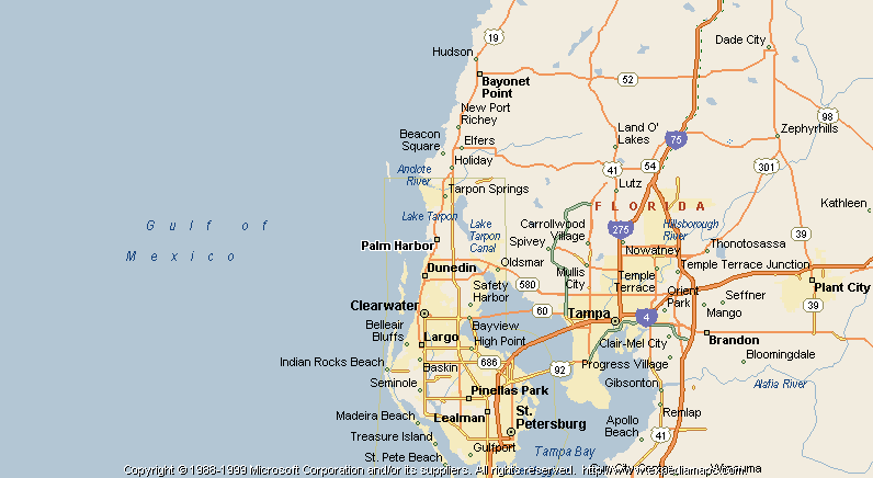 Map of Palm Harbor